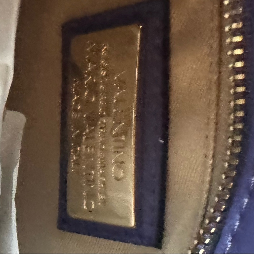 Valentino by Mario Valentino 
Grace Signature Purple Leather Purse - Picture 7 of 9